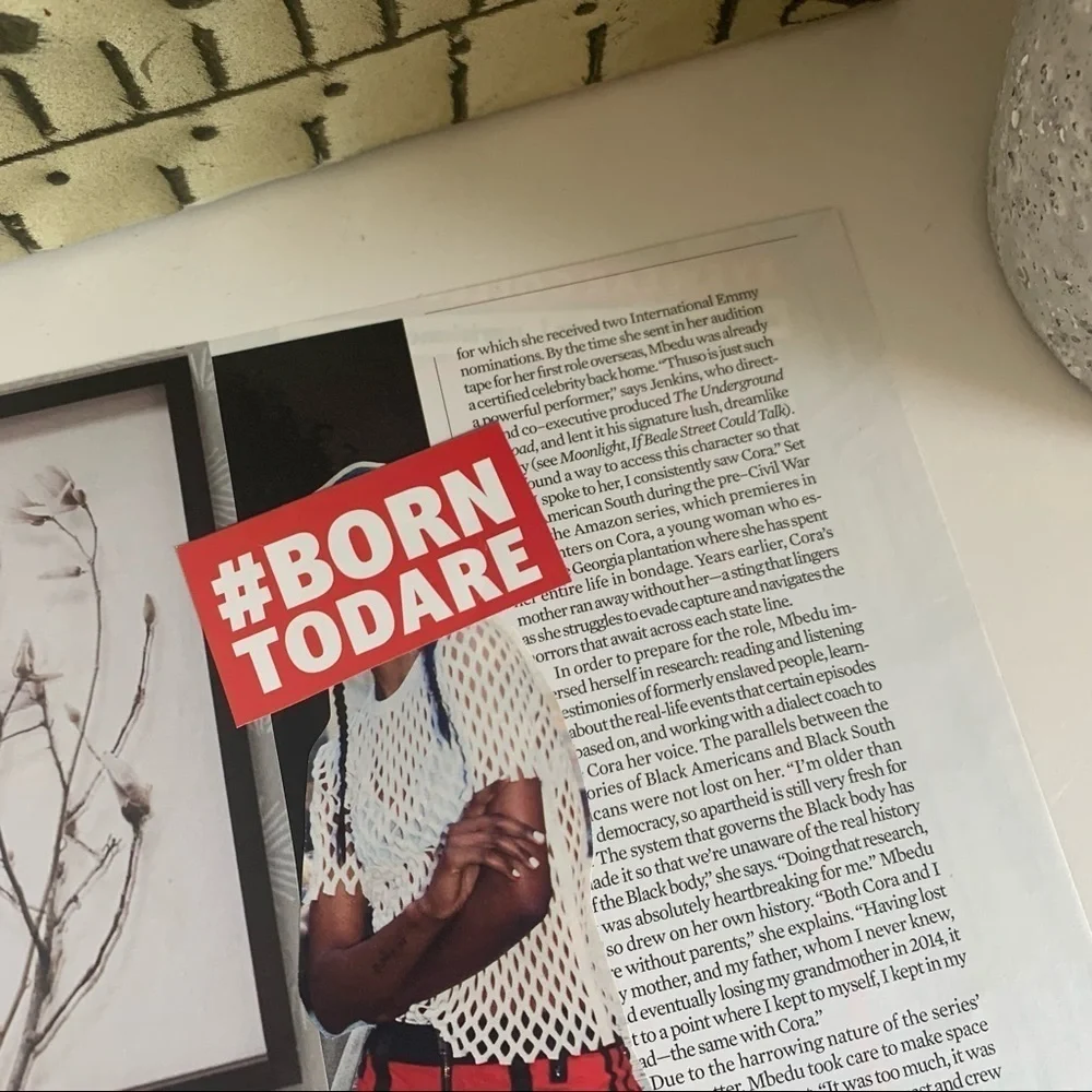 Born To Dare Fashion Wall‎ Art Bold Collage Red Statement Decor